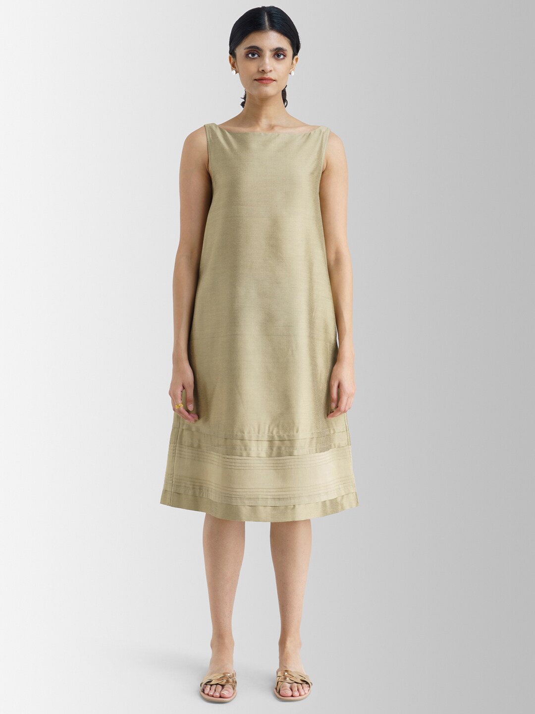 

Marigold by FableStreet Gold-Toned A-Line Dress