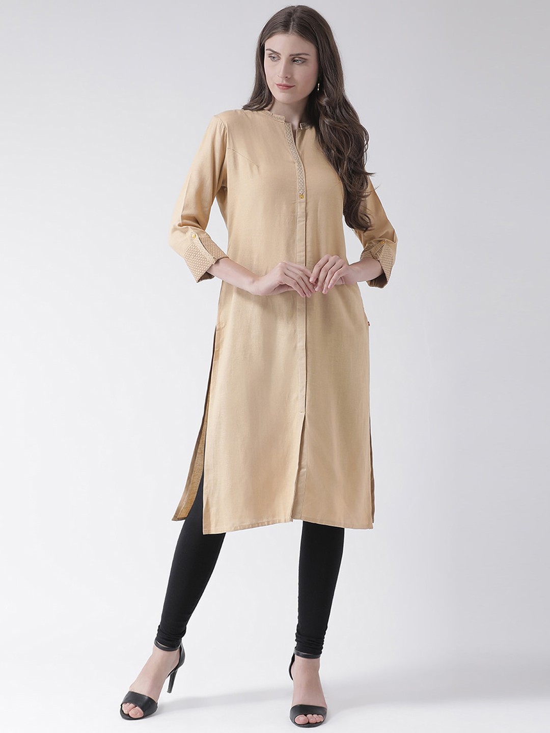 

Span Women Beige Kurta