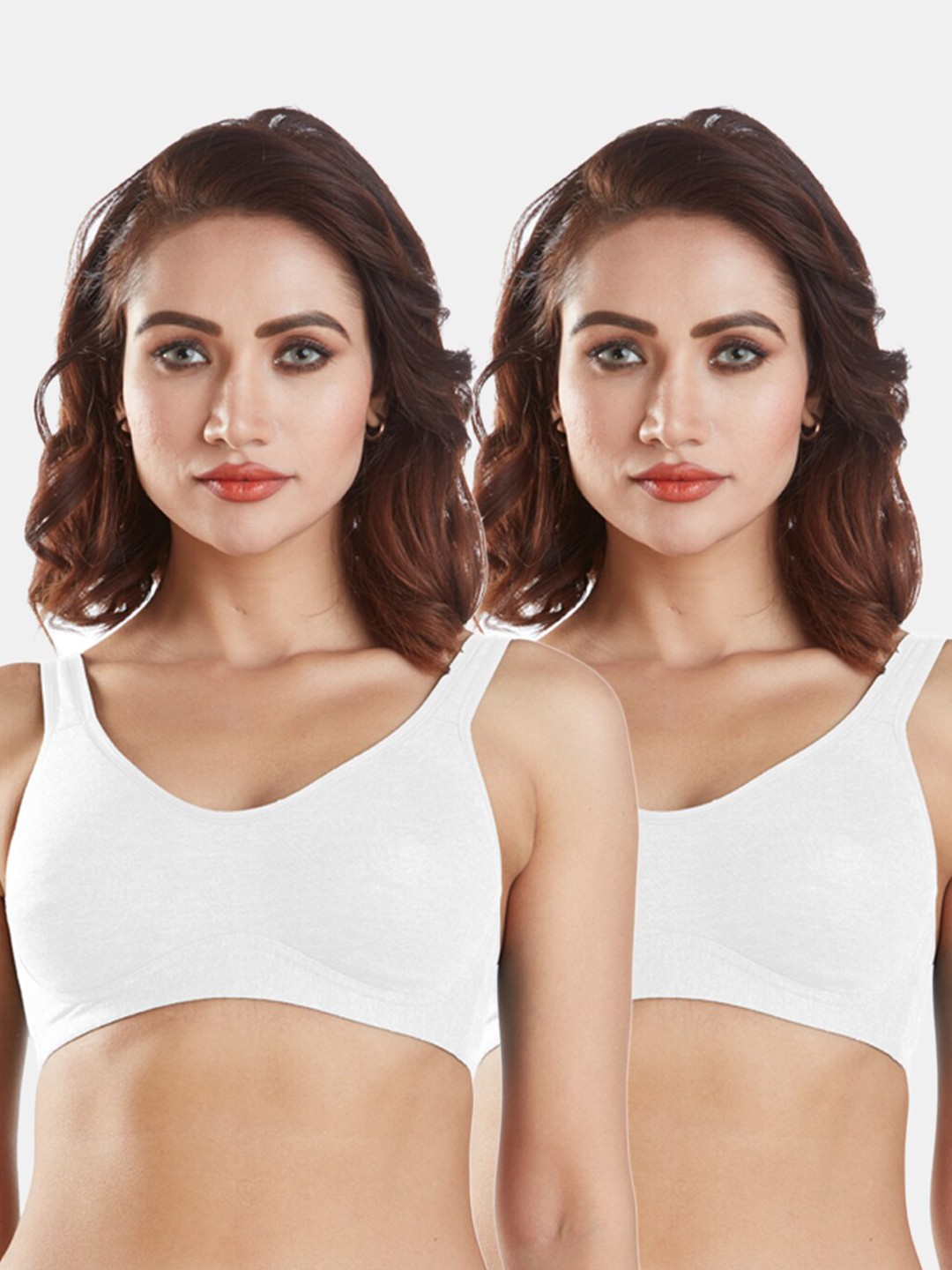 

Sonari Set Of 2 White Everyday Solid Bra