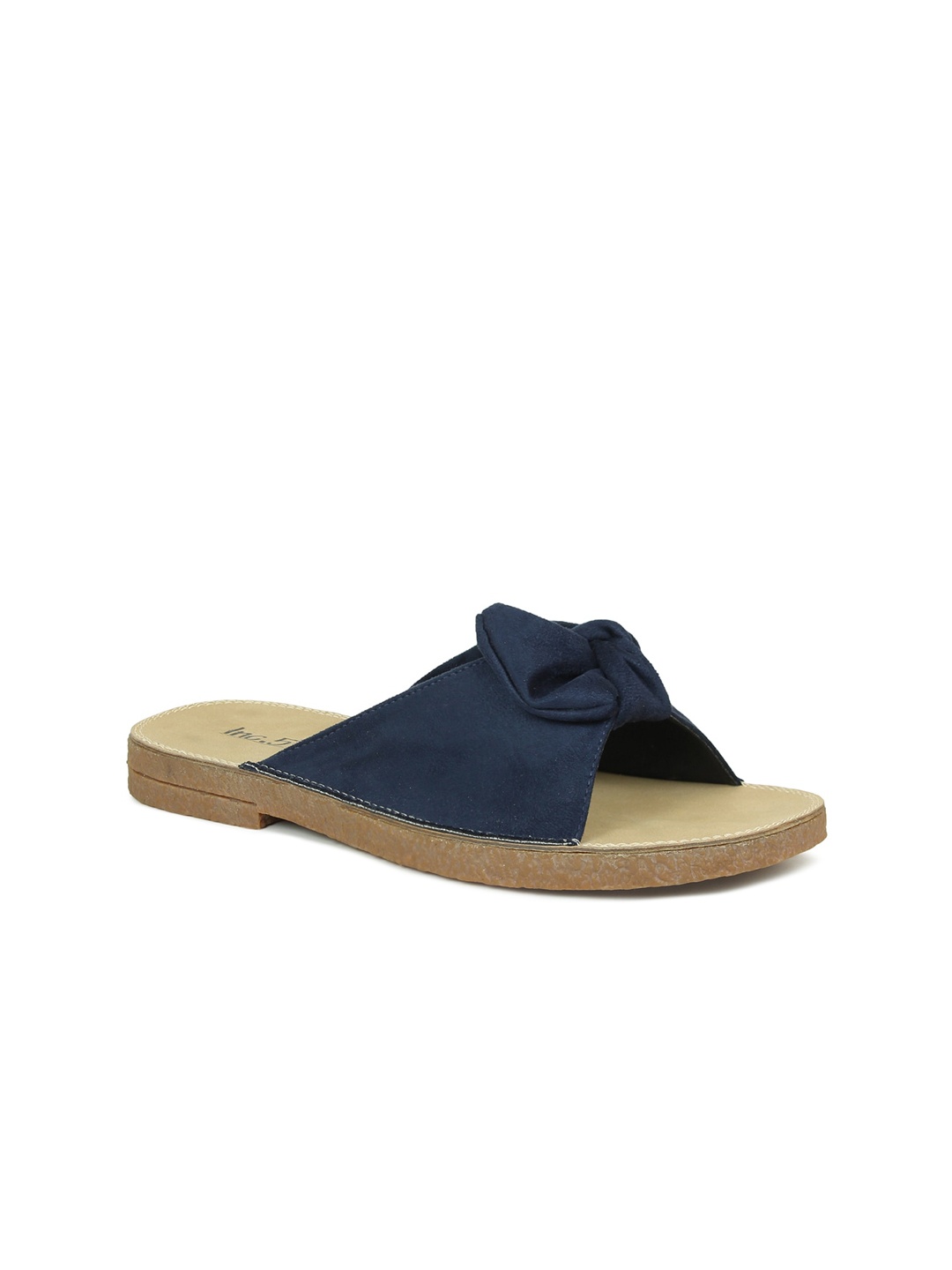 

Inc 5 Women Navy Blue Comfort Mules With Bows