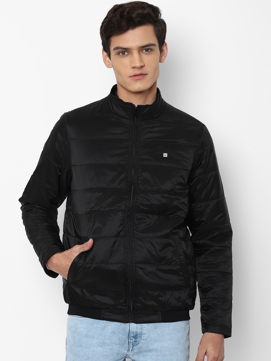 

Allen Solly Men Black Bomber Jacket