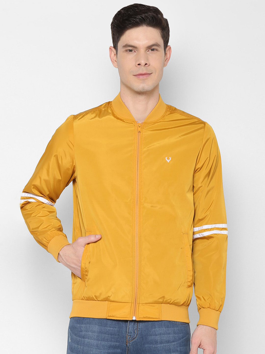 

Allen Solly Men Yellow Bomber Jacket