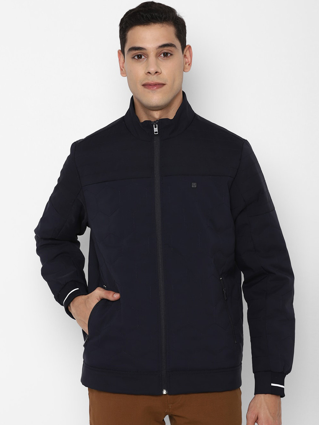 

Allen Solly Men Navy Blue Sporty Jacket