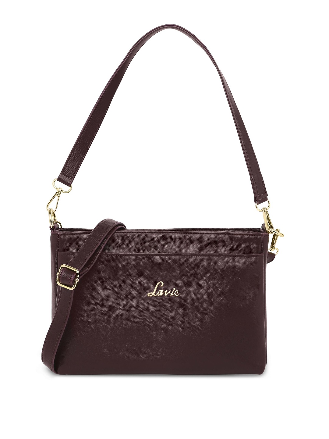 

Lavie Purple PU Structured Shoulder Bag