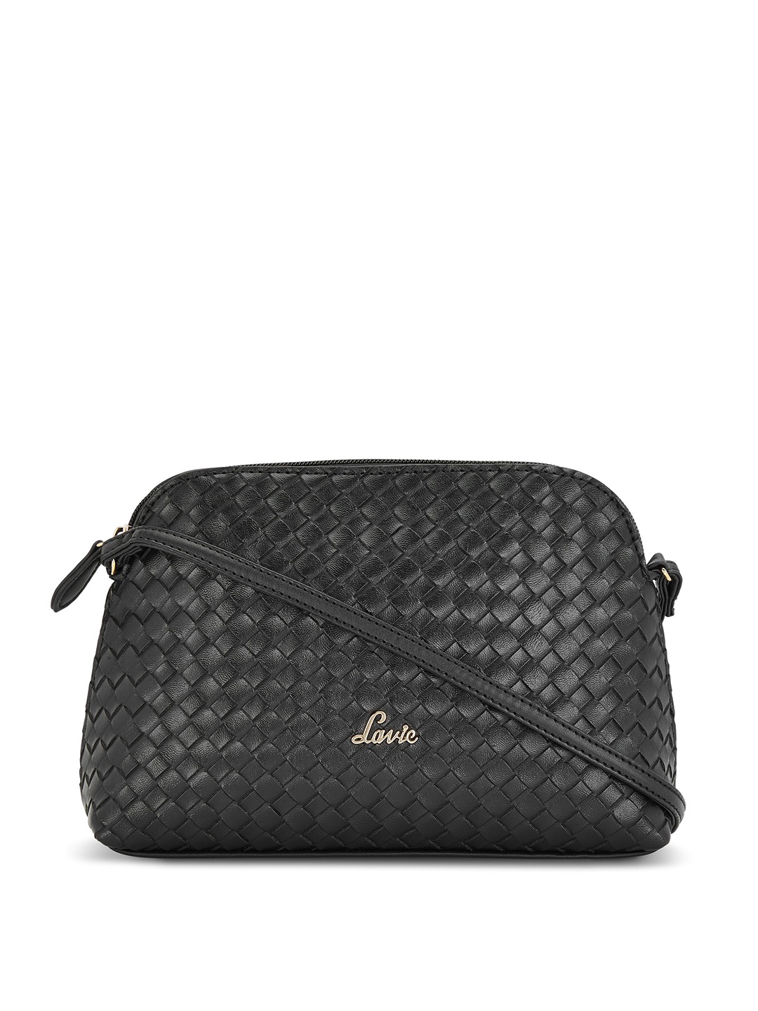 

Lavie Black Solid Sling Bag