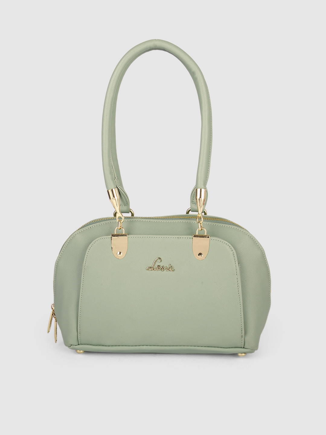 

Lavie Green Solid Structured Shoulder Bag