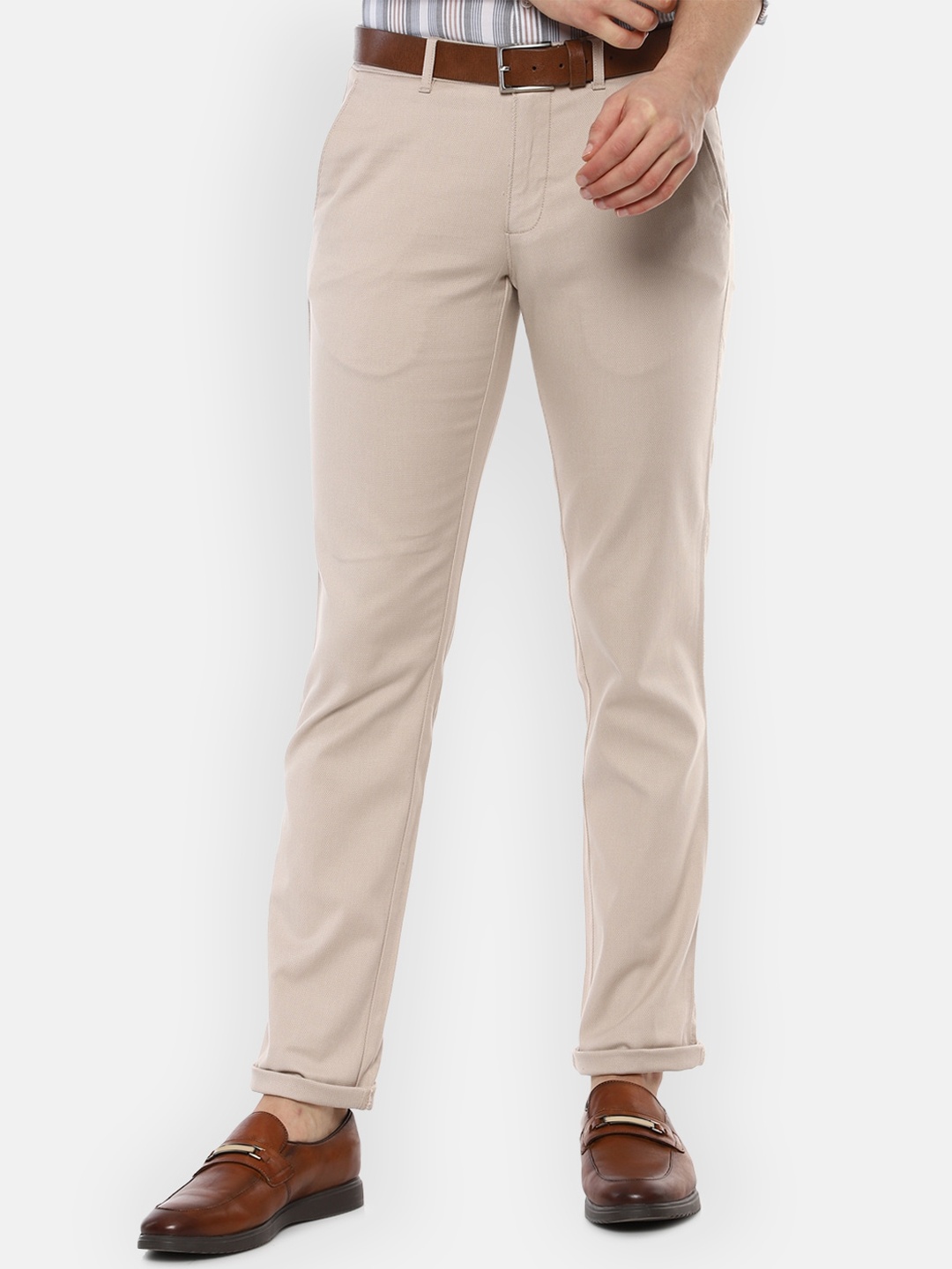 

Louis Philippe Sport Men Beige Slim Fit Trousers
