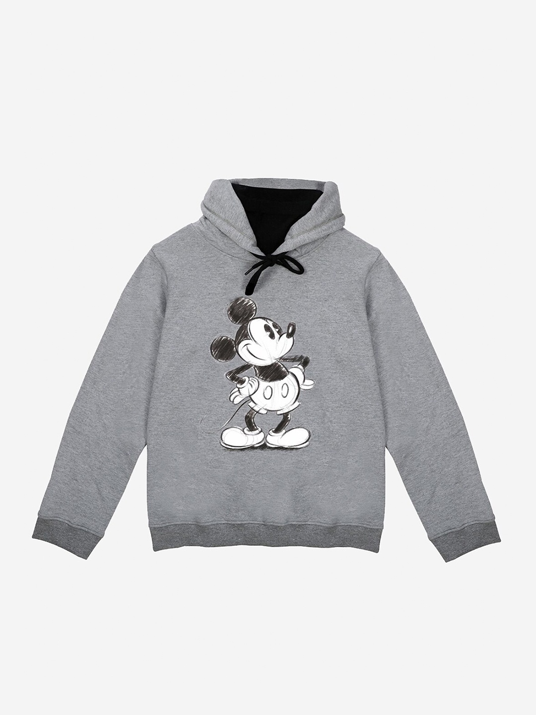 

YK Disney Boys Grey Printed Hooded Sweatshirt