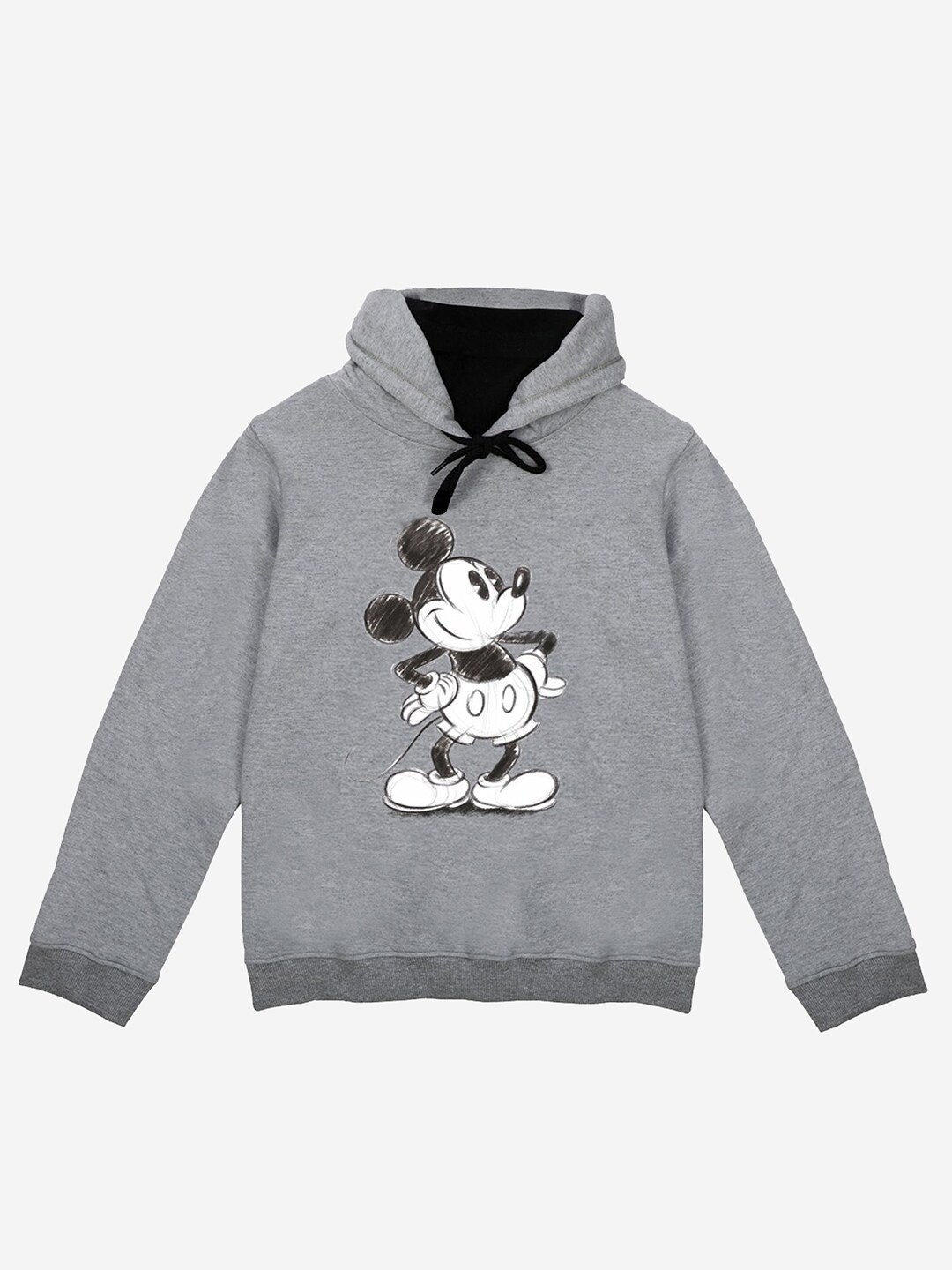 

YK Disney Boys Grey Mickey Mouse Printed Hooded Sweatshirt
