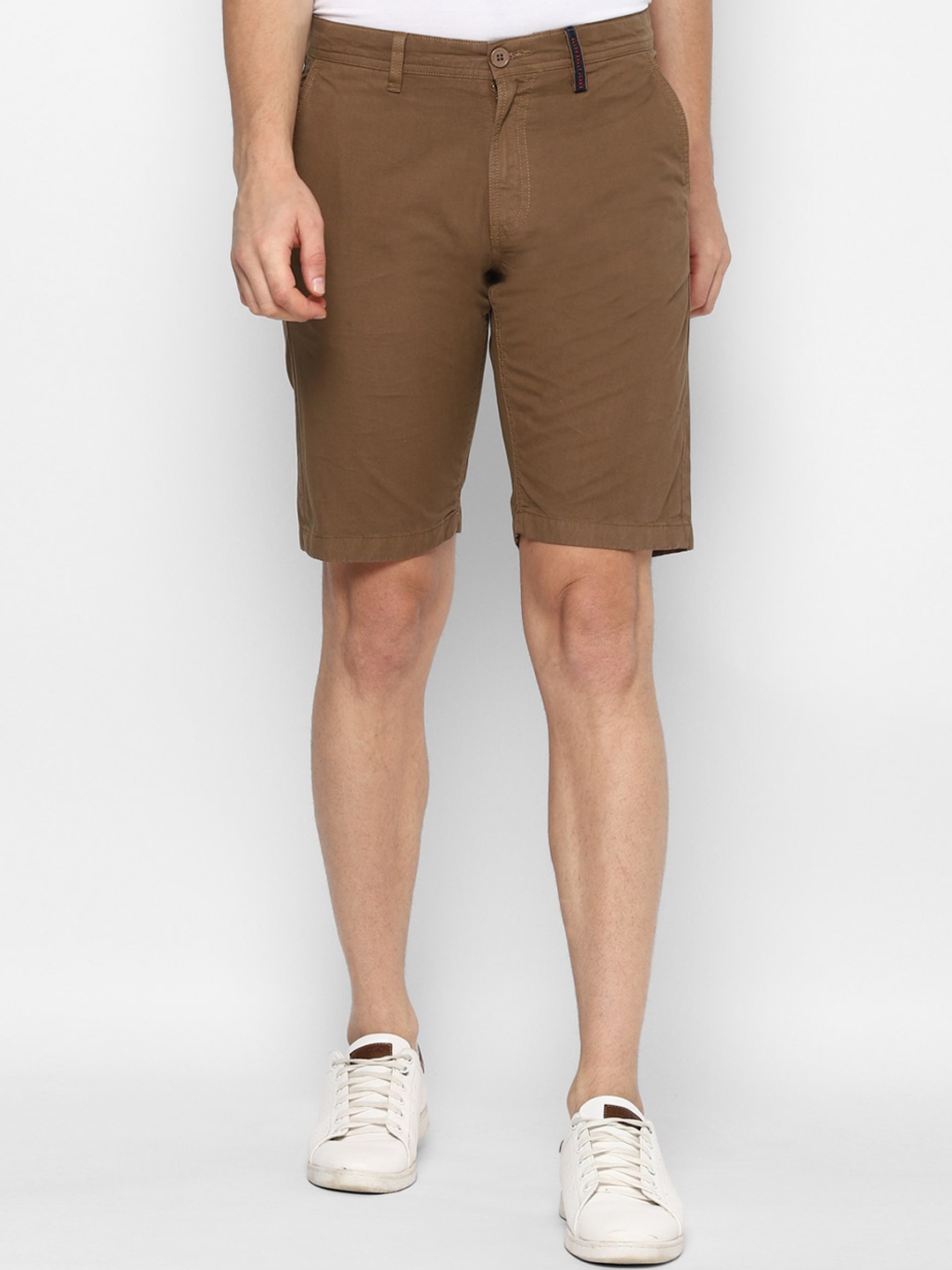 

Allen Solly Sport Men Brown Pure Cotton Slim Fit Shorts
