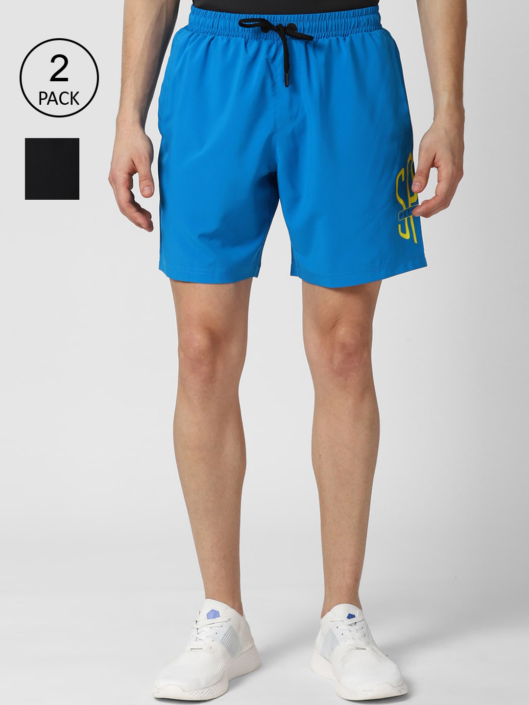 

Peter England Men Black Sports Shorts