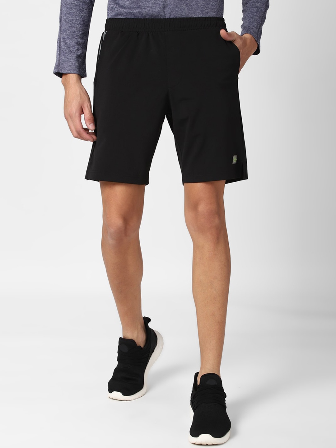 Peter England Men Black Sports Shorts