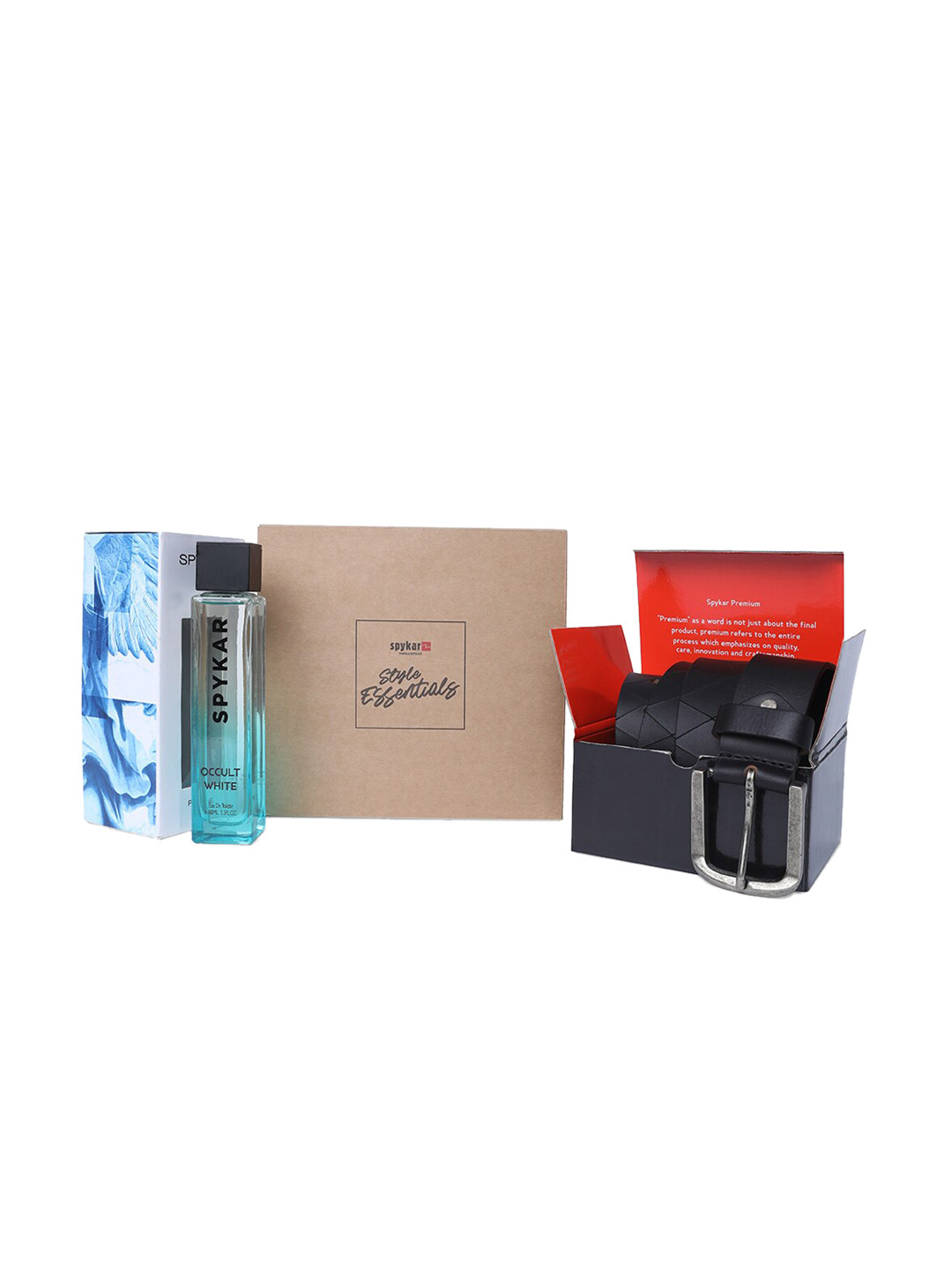 

SPYKAR Men Occult White Perfume With Belt Gift Set, Black