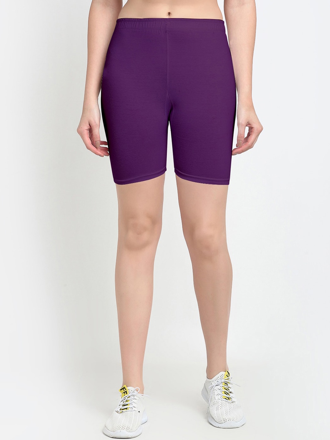 

GRACIT Women Purple Biker Shorts