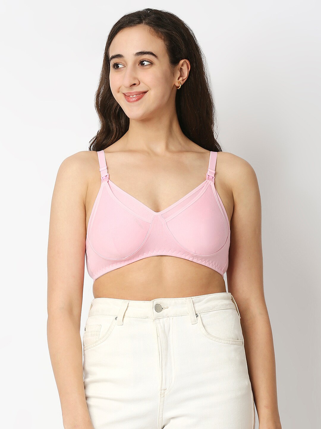 

MeeMee Pink Maternity Bra Lightly Padded