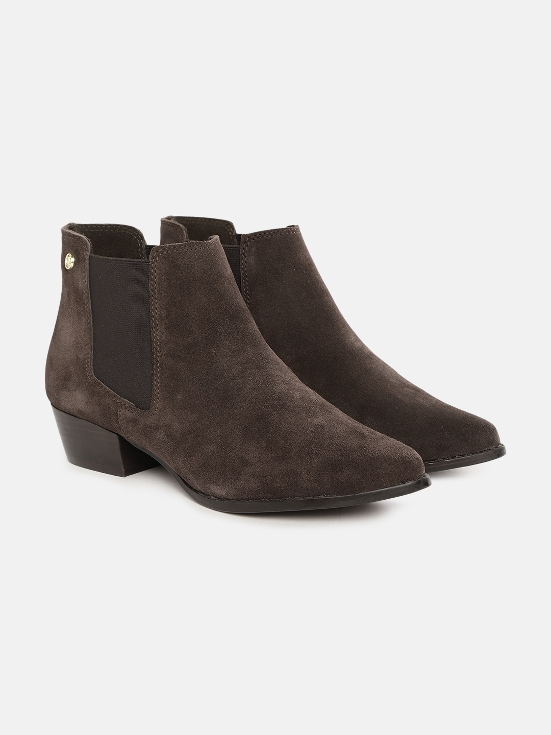 

Carlton London Brown Mid Top Block Heeled Boots