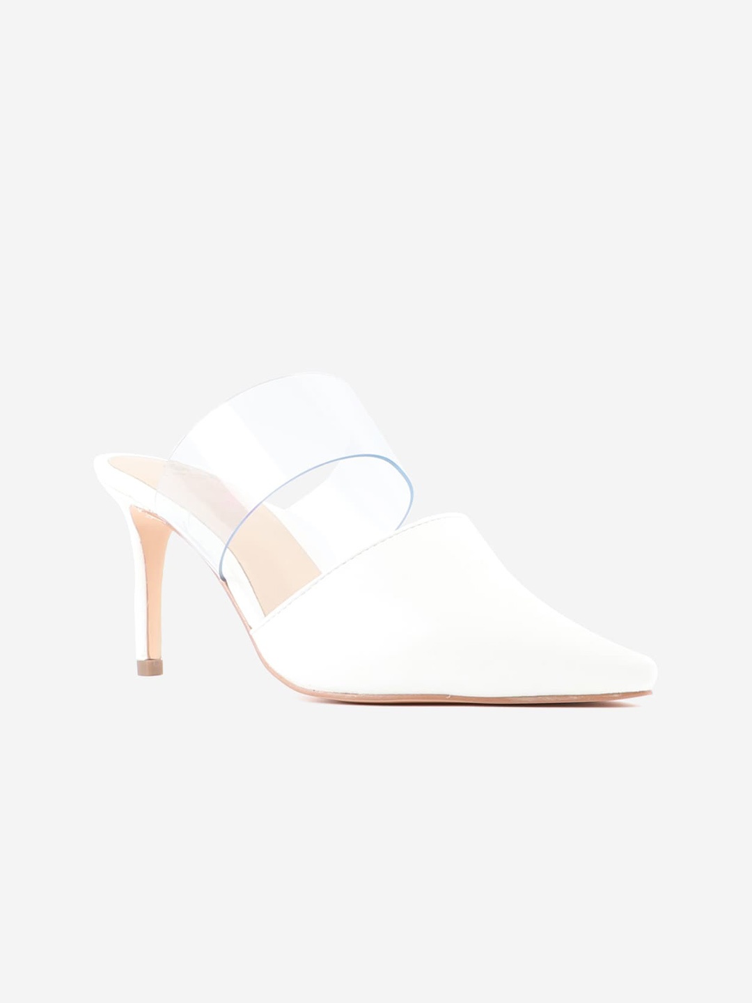 

Carlton London White Stiletto Mules