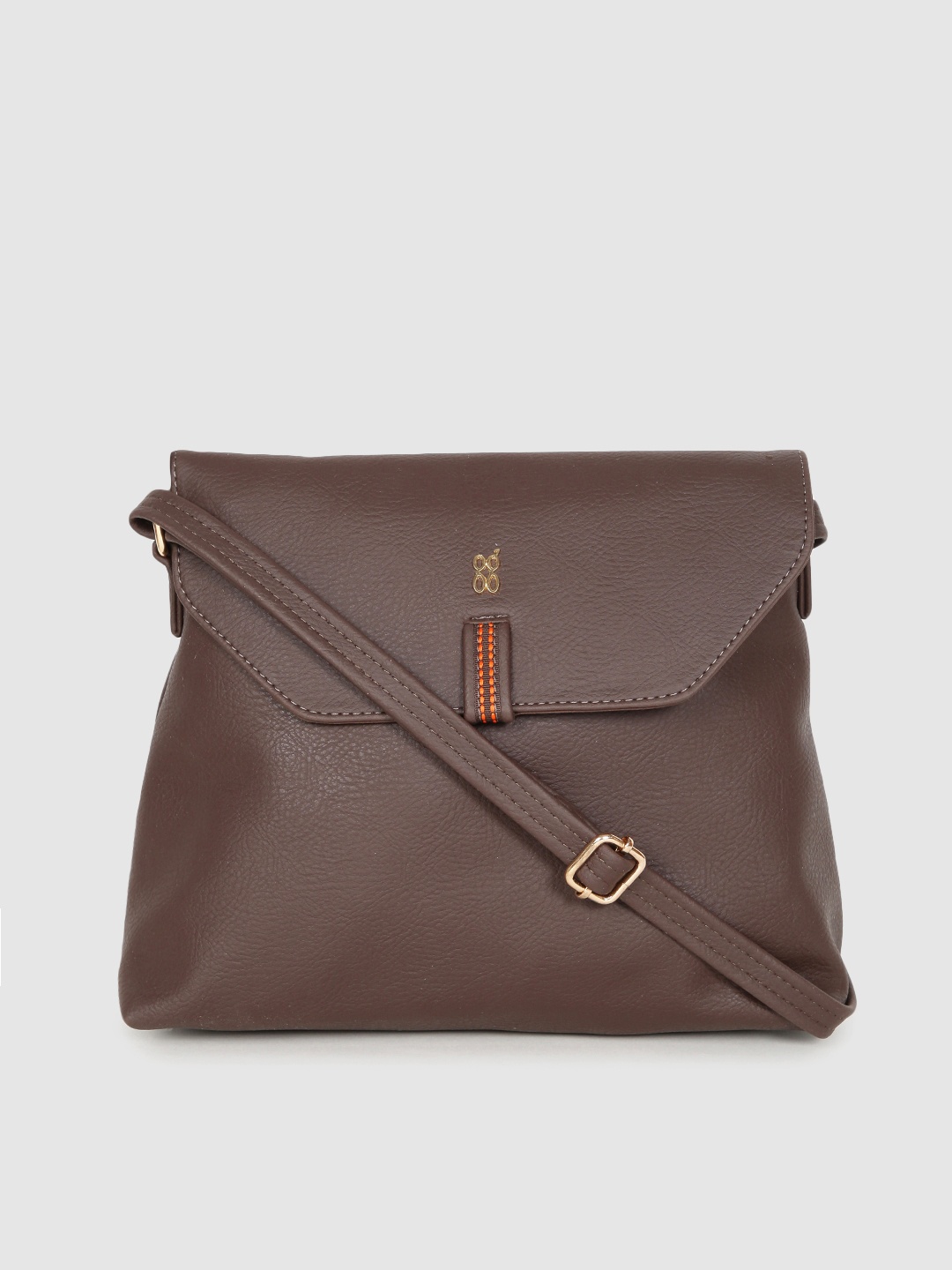 

Baggit Brown Solid Sling Bag