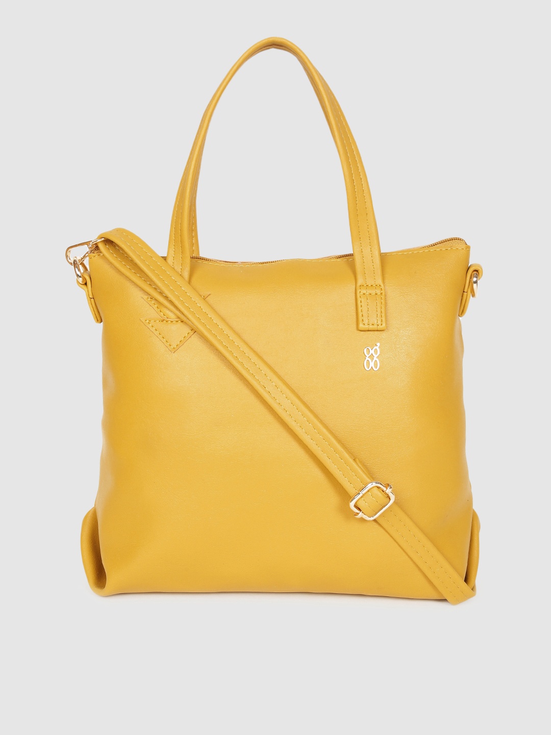 

Baggit Yellow Solid LXE ONTARIO Structured Handheld Bag