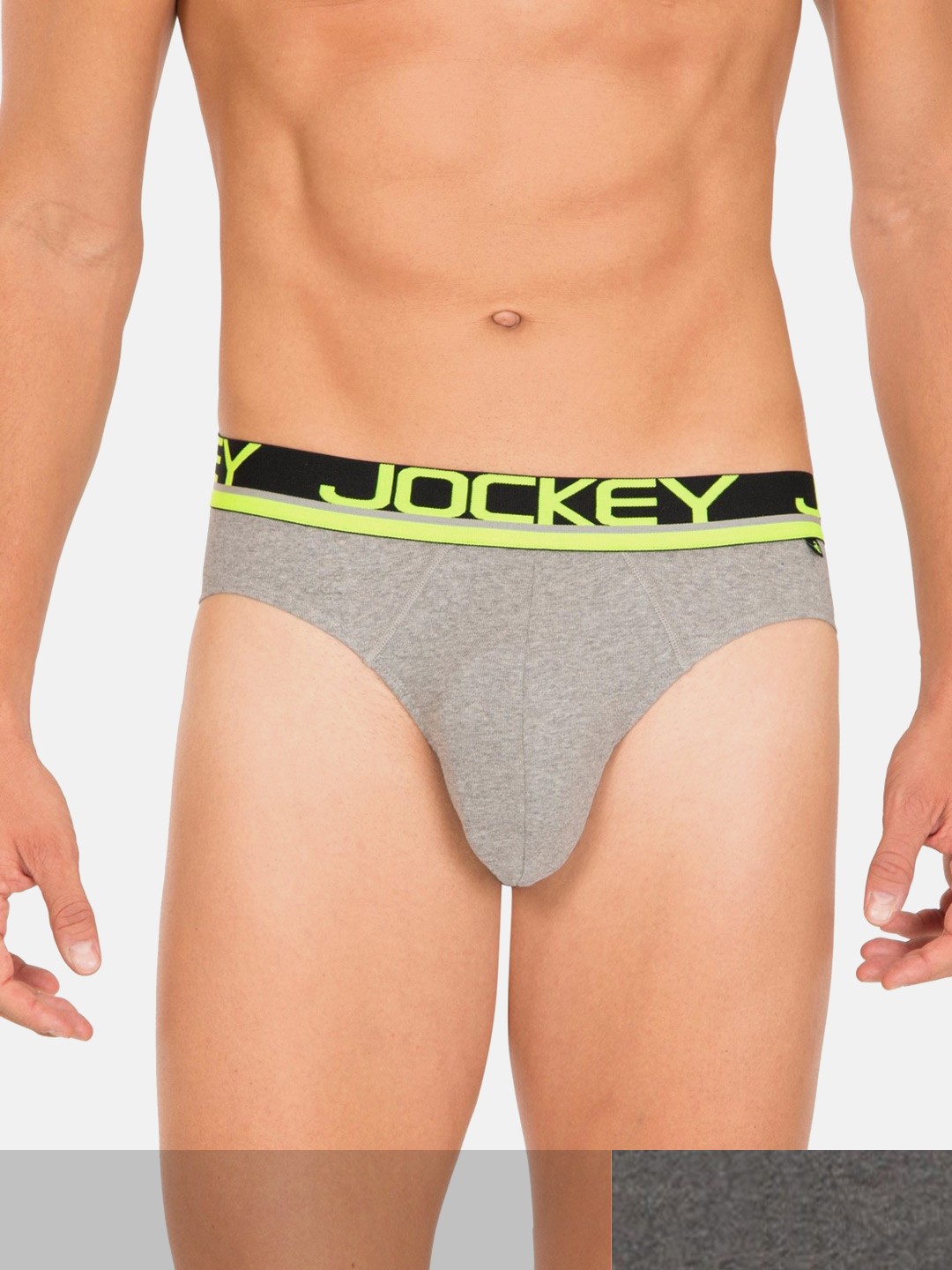 

Jockey Men Charcoal Grey Solid Pack of 2 Briefs 11036360-1-11444464-1
