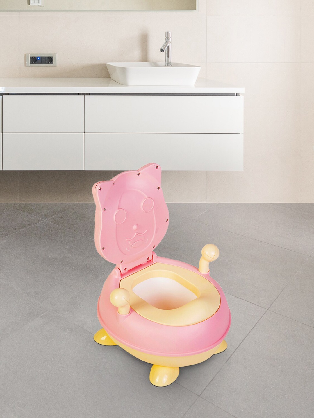 

Baby Moo Pink & Yellow Animal Pattern Detachable Potty Chair