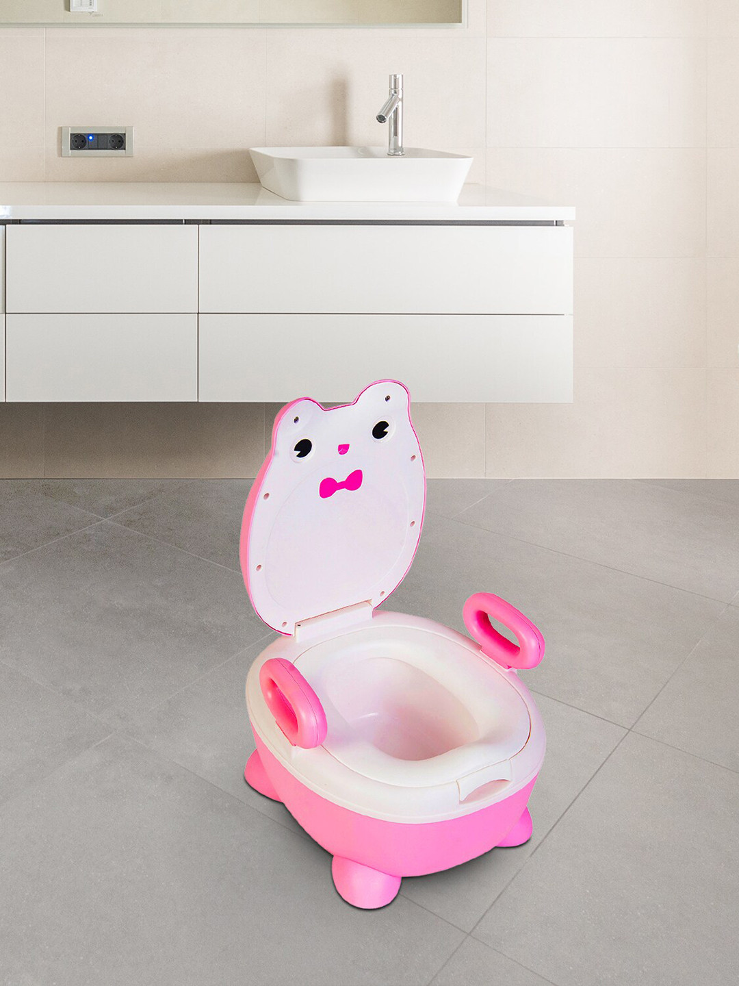 

Baby Moo Pink & White Detachable Potty Chair