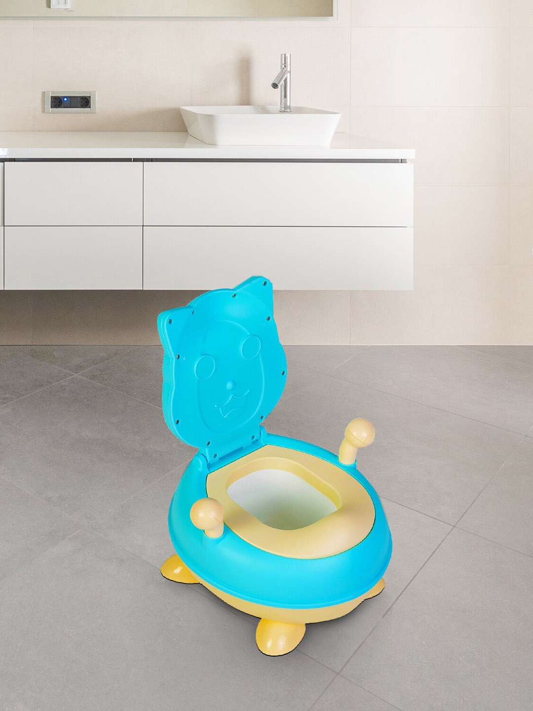 

Baby Moo Kids Colourblocked Detachable Potty Chair, Blue