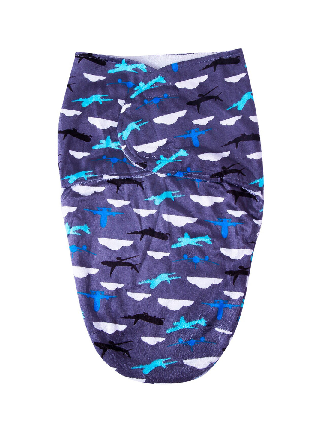 

Baby Moo Grey Printed Fur Swaddle