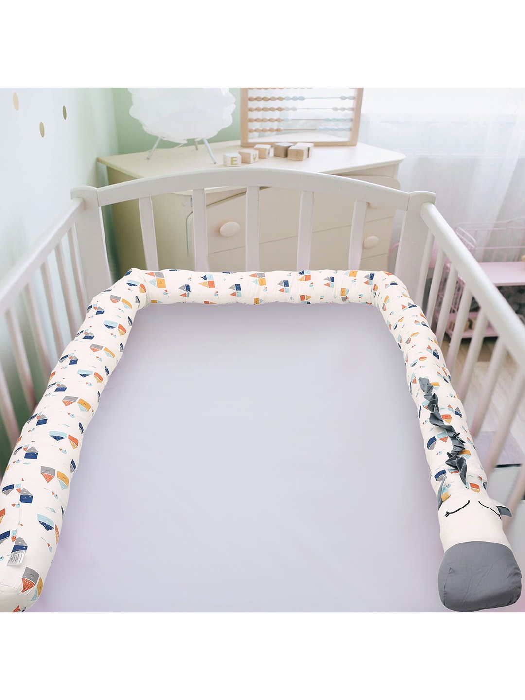 

Baby Moo Kids Grey My Safe Space Grey Cot Bumper