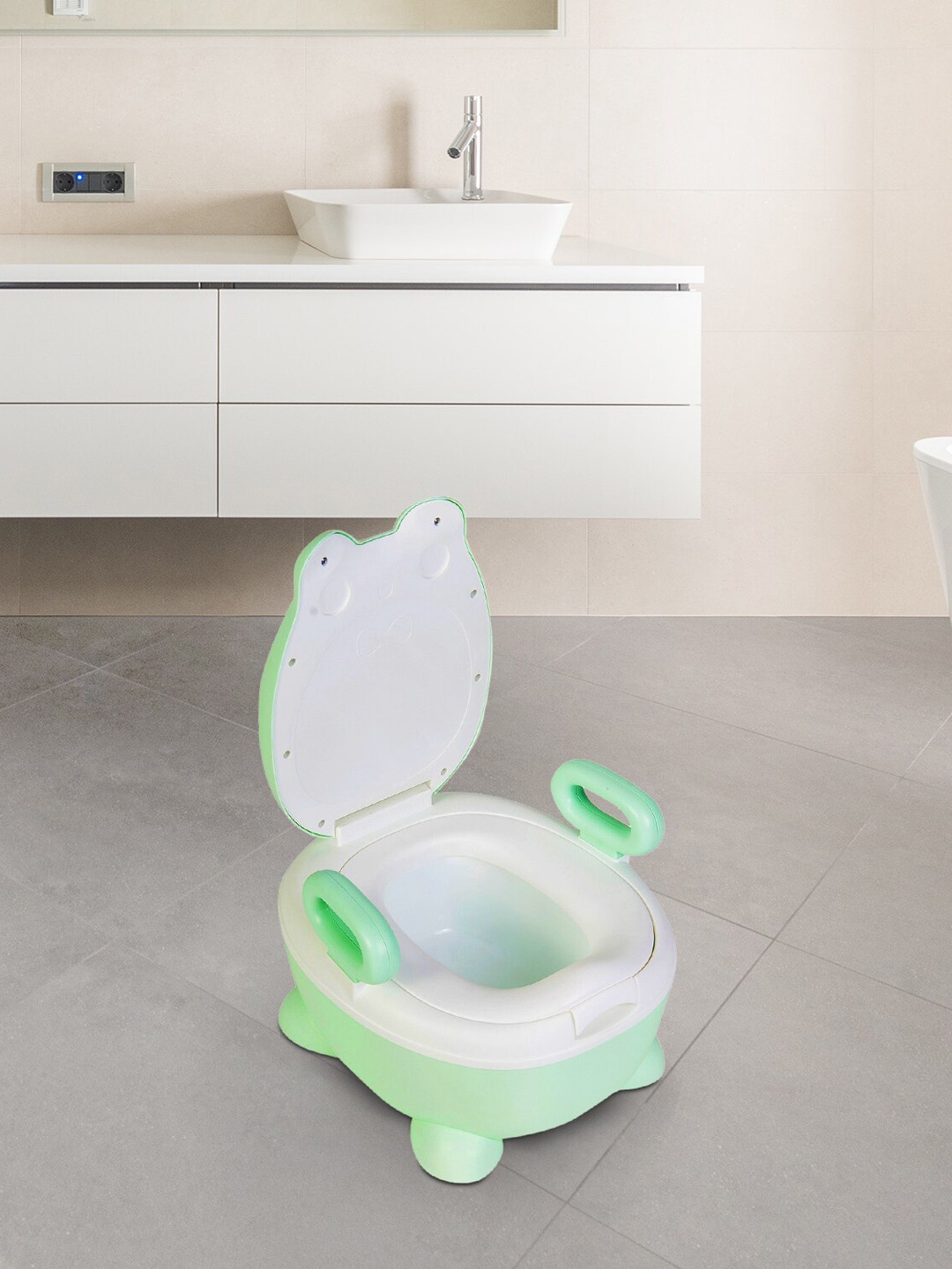 

Baby Moo Green & White Detachable Potty Chair