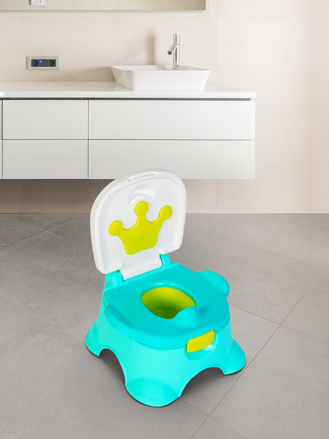 

Baby Moo Green & White Detachable Potty Chair
