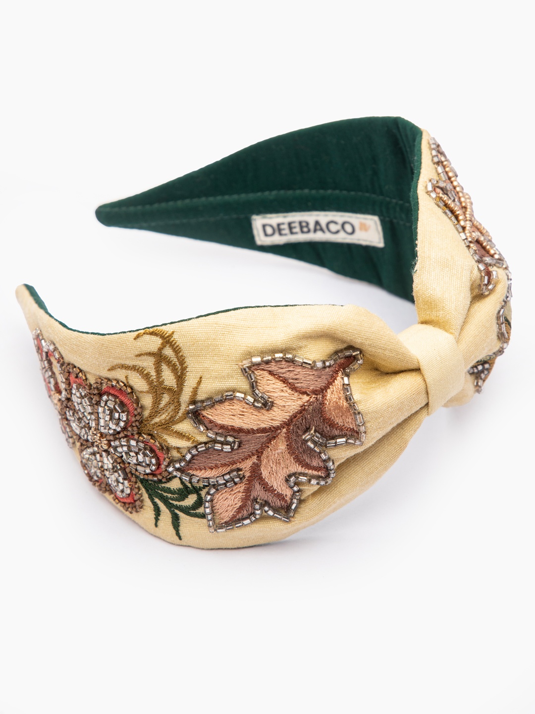 

DEEBACO Girls Beige & Pink Embellished Hairband