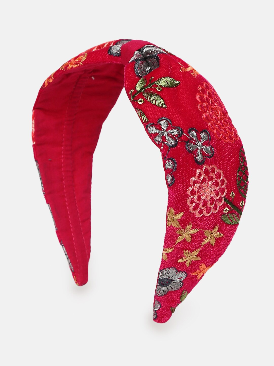 

DEEBACO Girls Pink & Grey Embellished Hairband