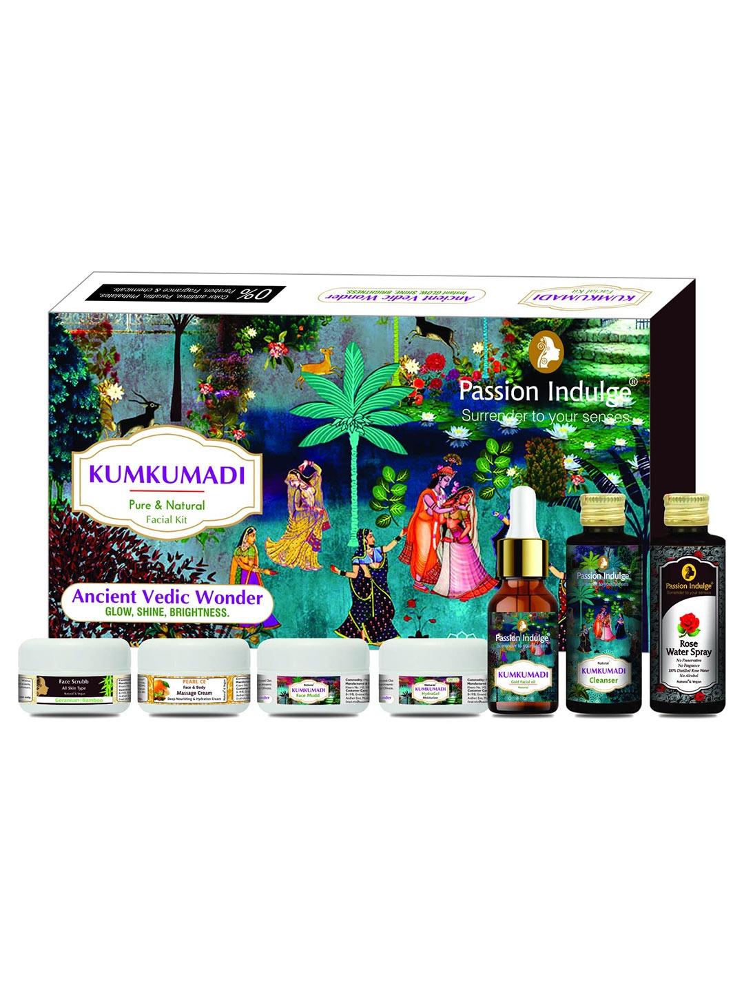 

Passion Indulge Kumkumadi Pure and Natural 7-Star Facial Kit, Multi