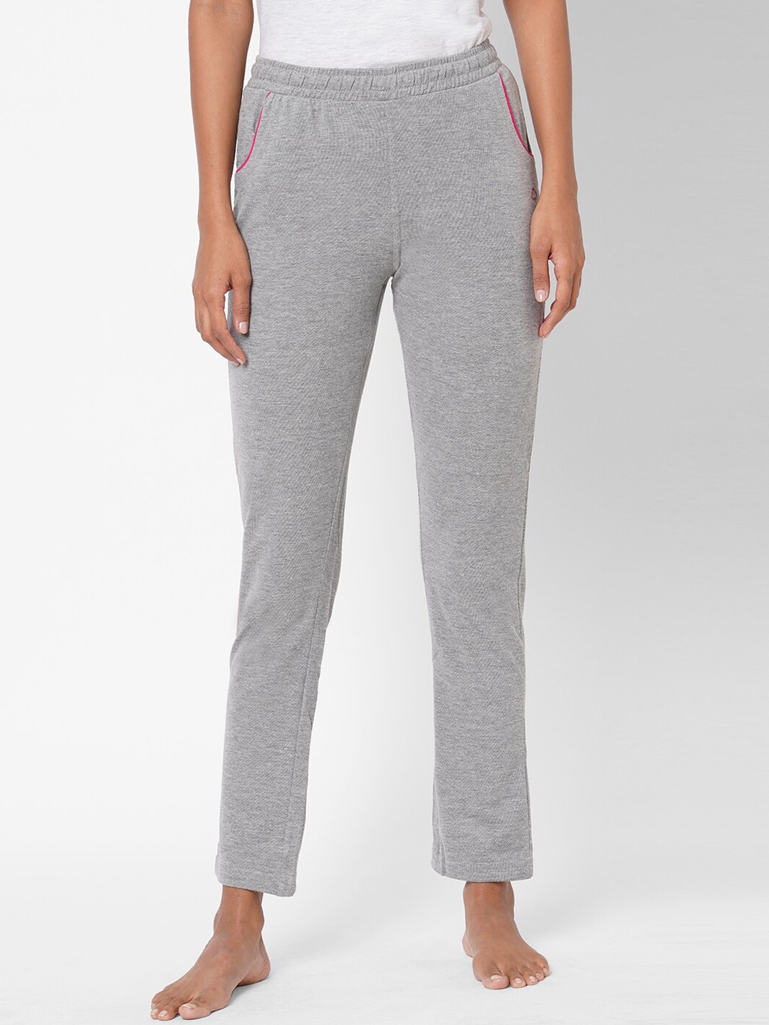 

Sweet Dreams Women Grey Melange Solid Cotton Lounge Pants