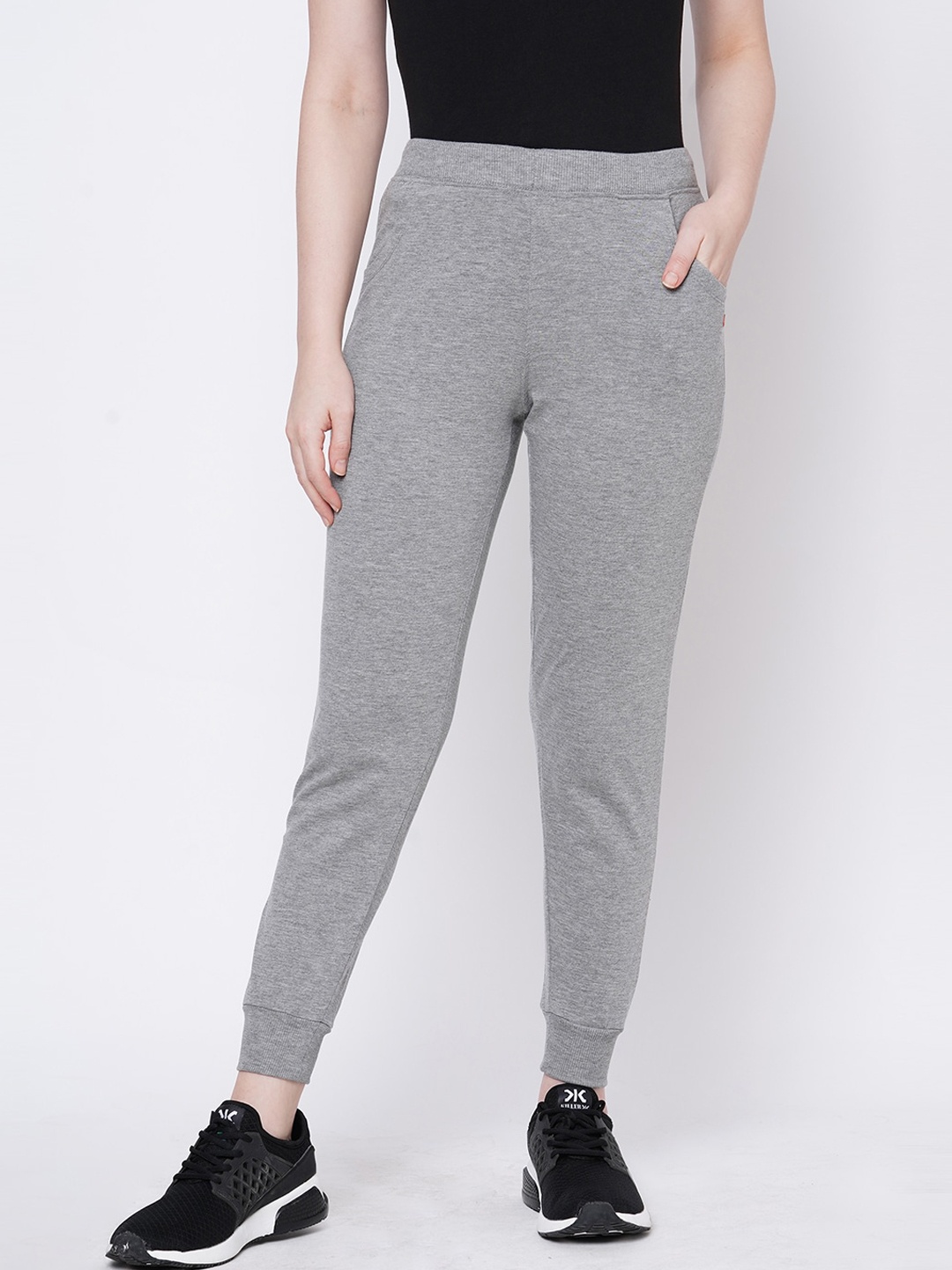 

Sweet Dreams Women Grey Melange Solid Cotton Joggers