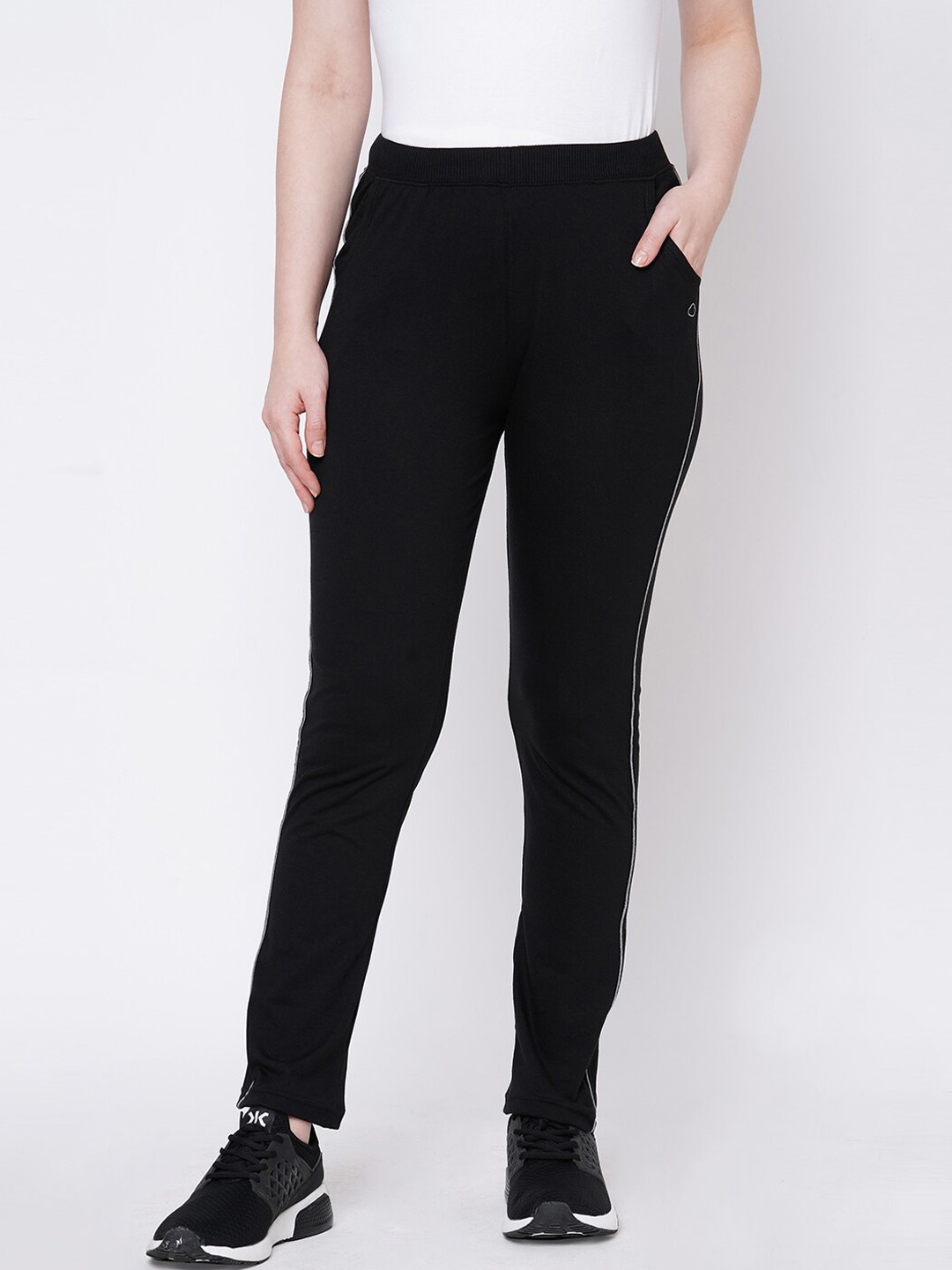 

Sweet Dreams Women Black Cotton Track Pants