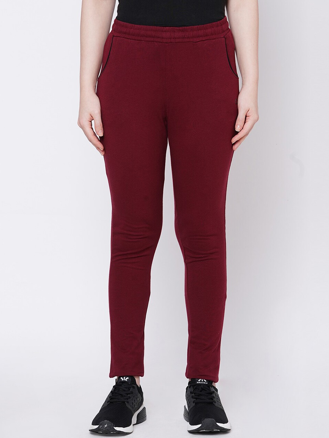 

Sweet Dreams Women Maroon Solid Cotton Track Pants