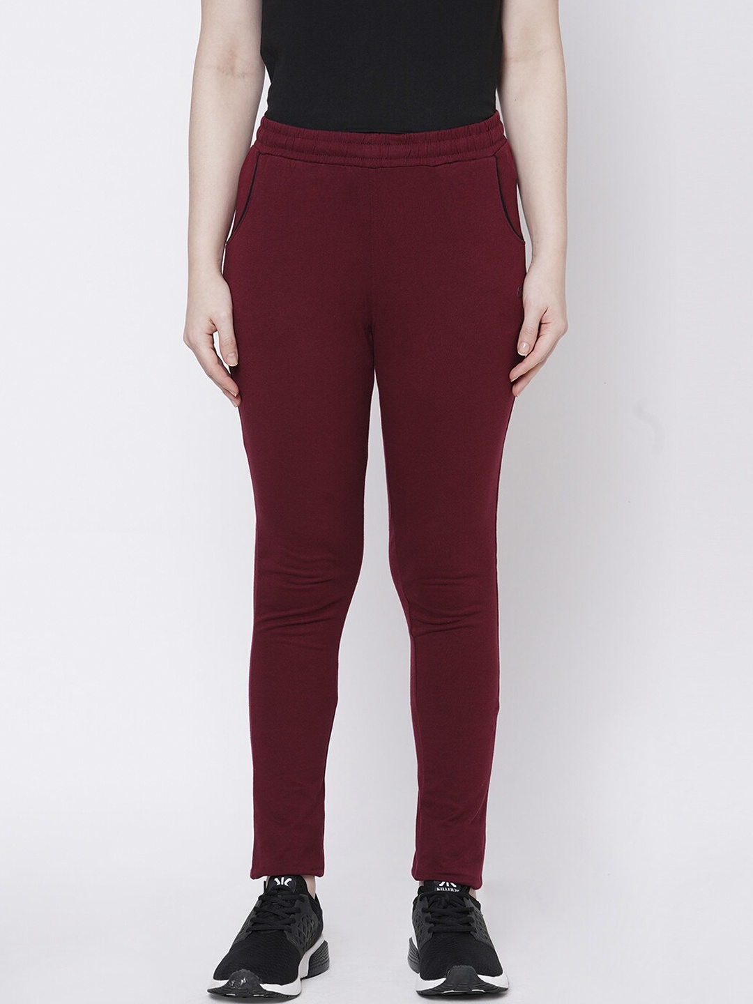 

Sweet Dreams Women Maroon Solid Cotton Track Pants