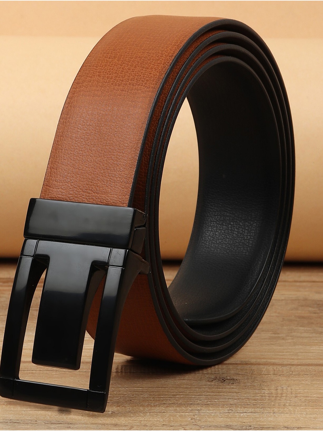 

Kastner Men Black & Brown Solid Reversible Belt