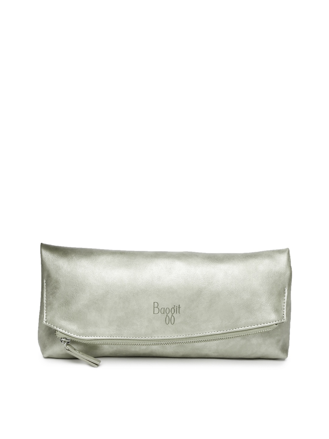 

Baggit Silver-Toned Cruz Cheek Oversized Foldover Clutch