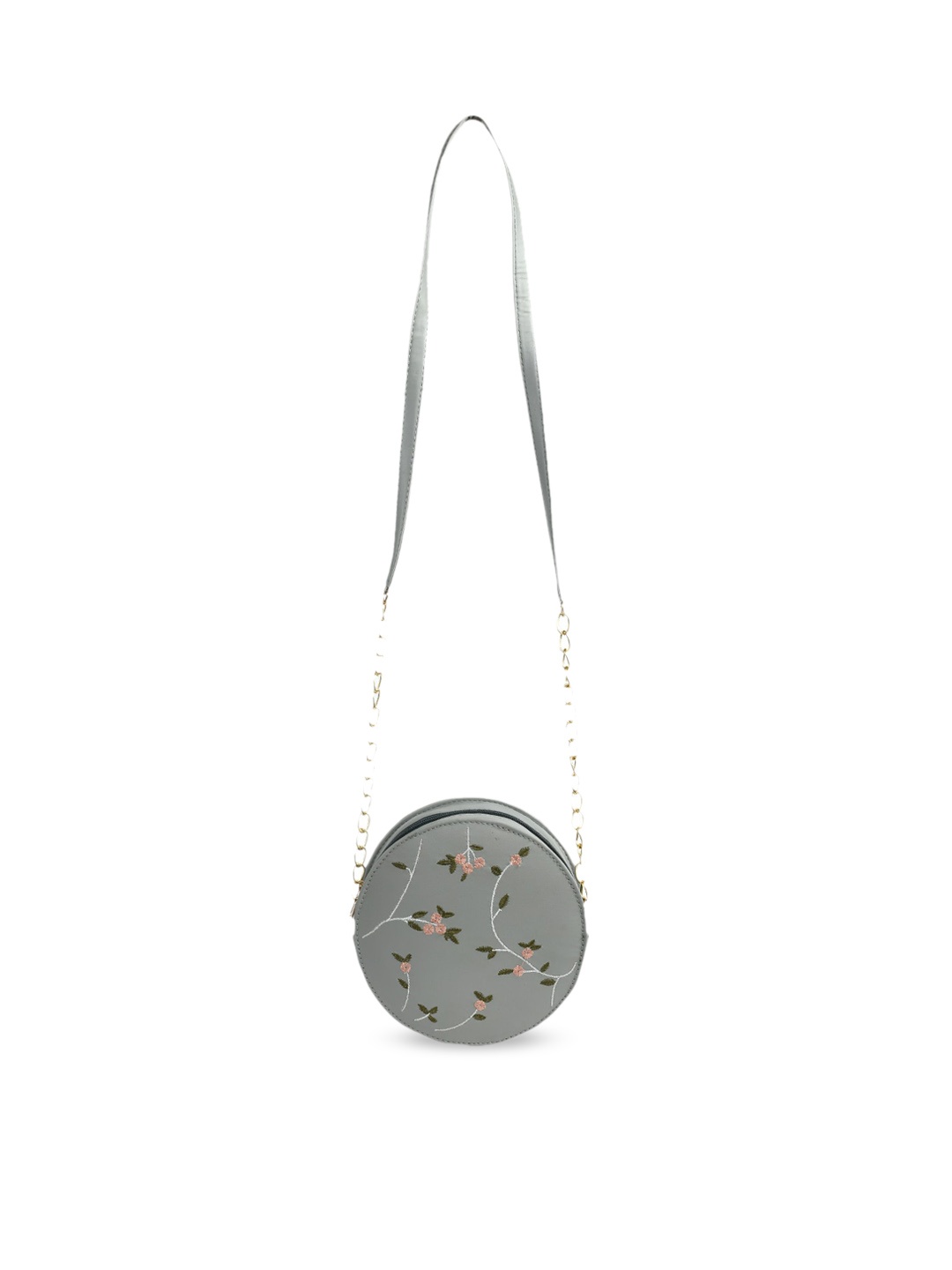 

Kastner Grey Embroidered Swagger Sling Bag