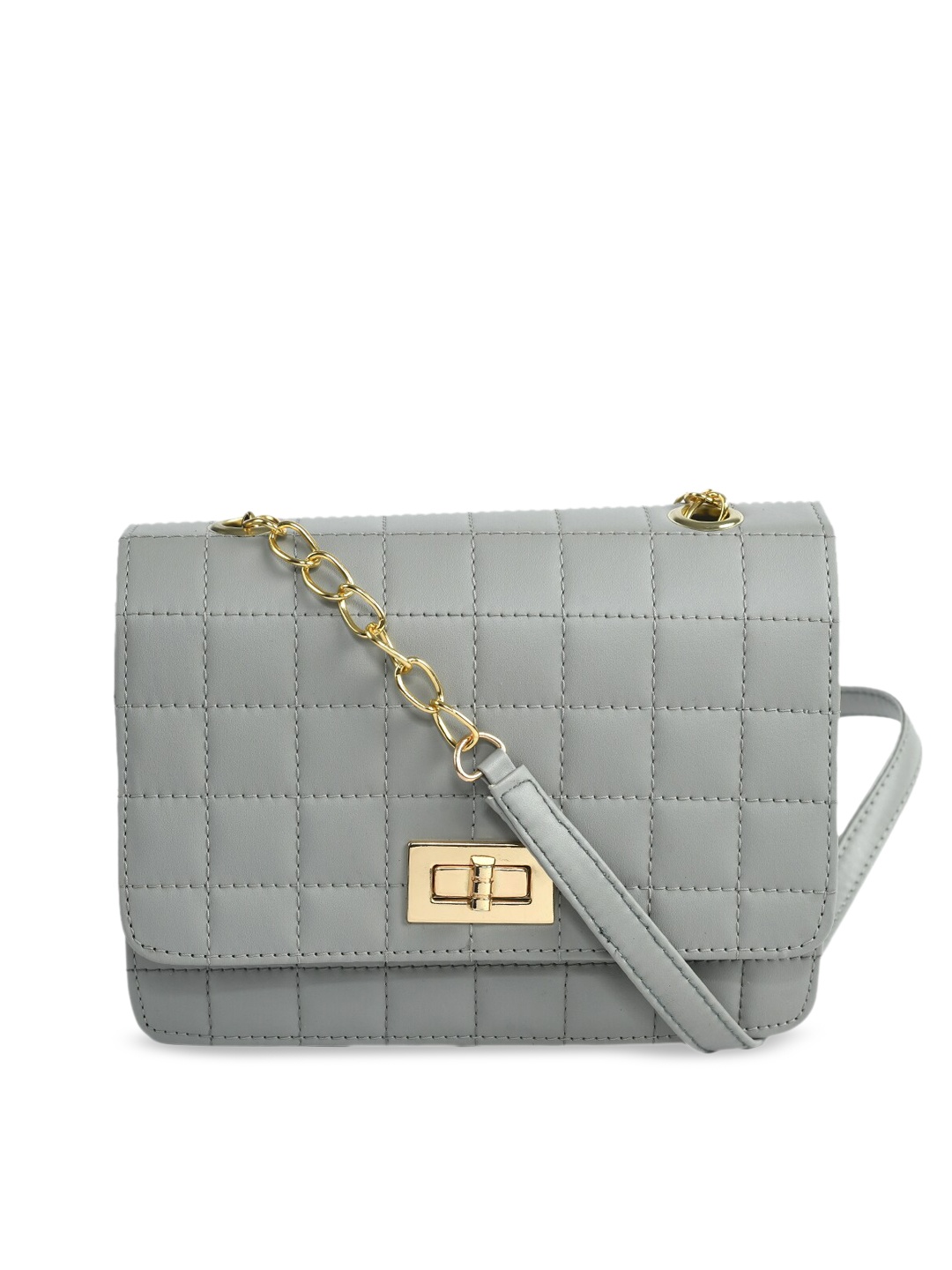 

Kastner Grey Structured Quilted Sling Bag