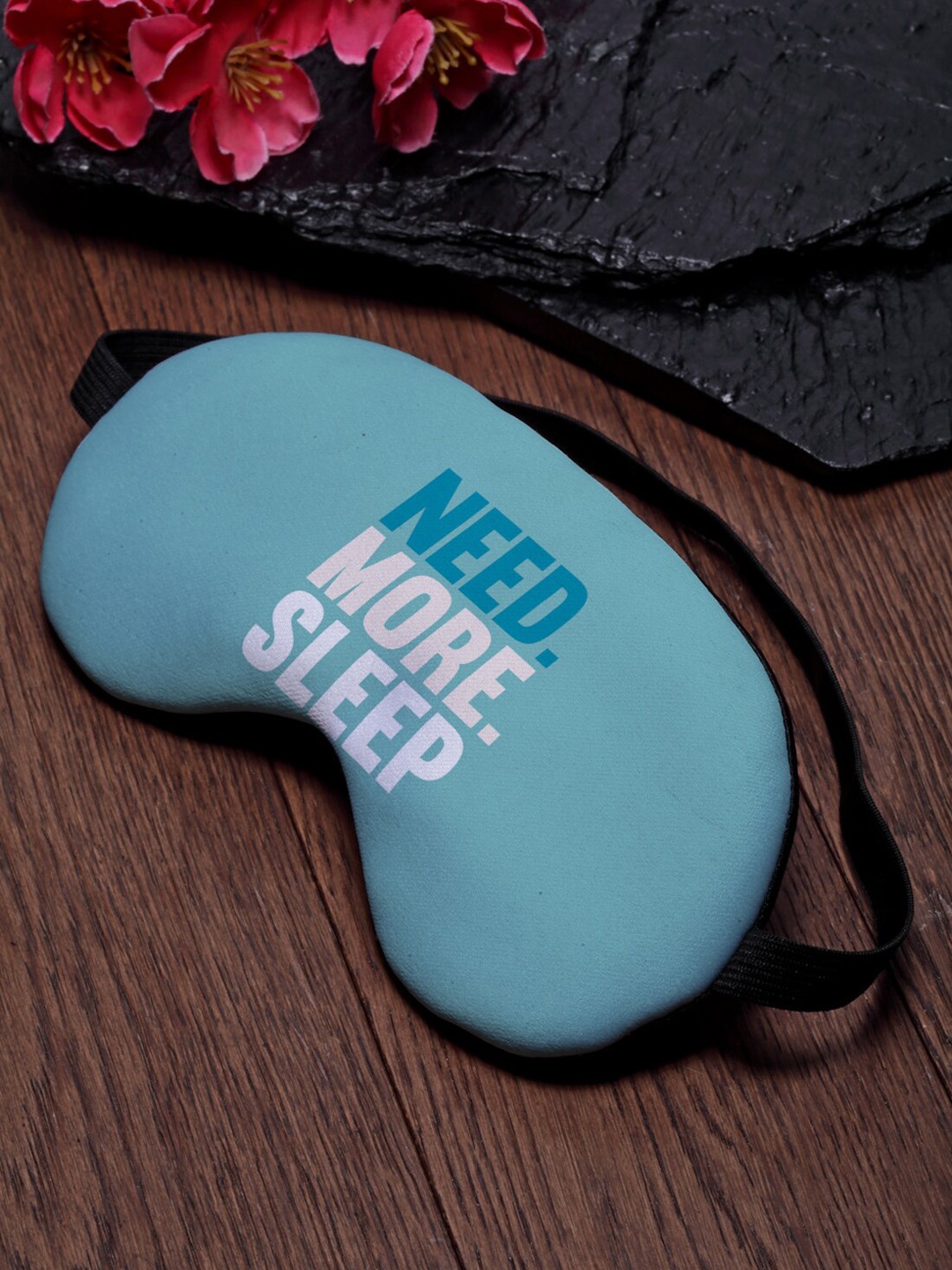 

Ferosh Unisex Blue & White Printed Double Padded Travel Eye Mask