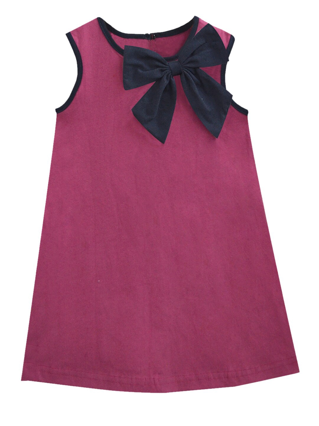 

A T U N Pink A-Line Pure Cotton Dress