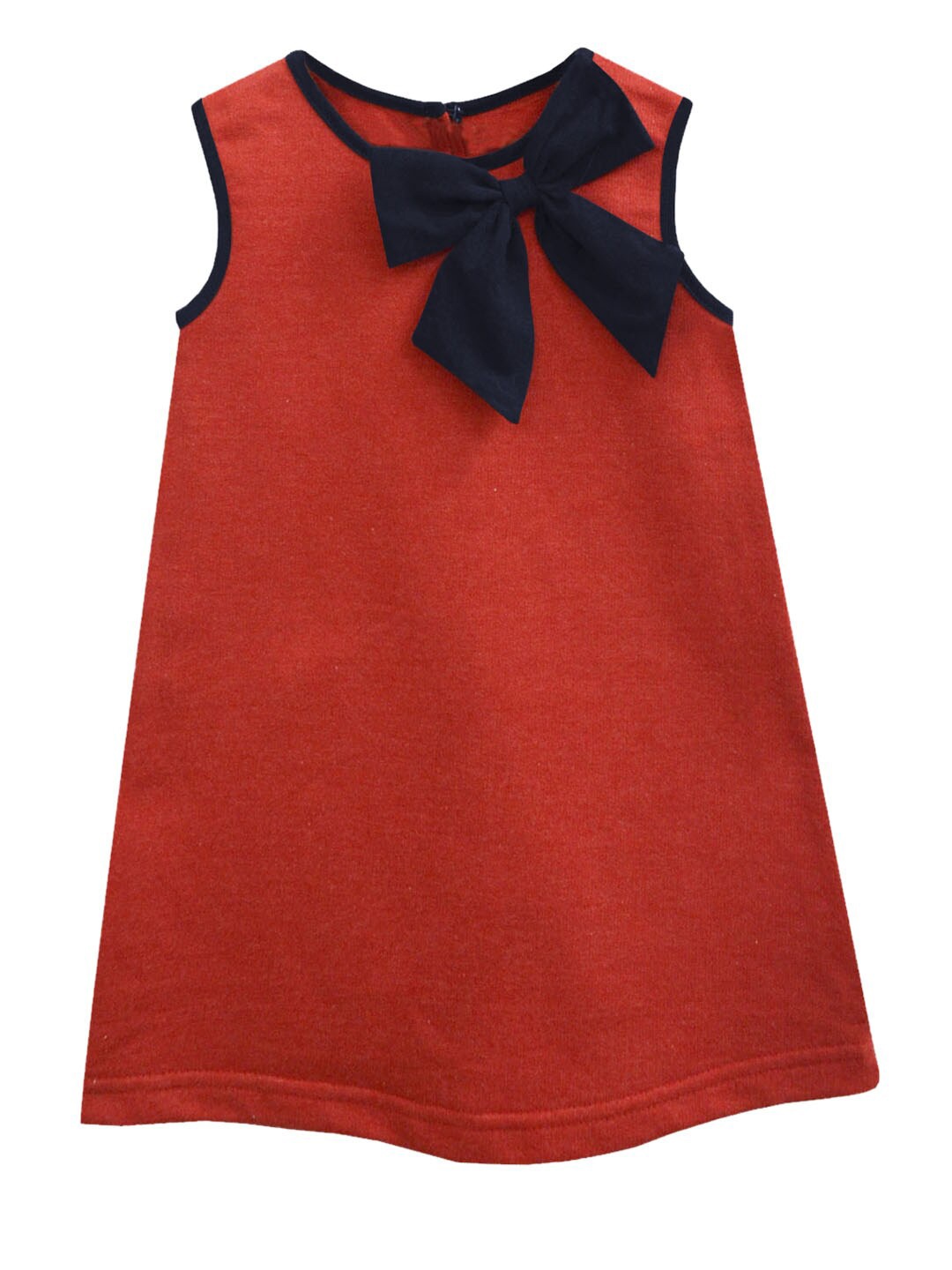 

A.T.U.N. Girls Red A-Line Pure Cotton Dress
