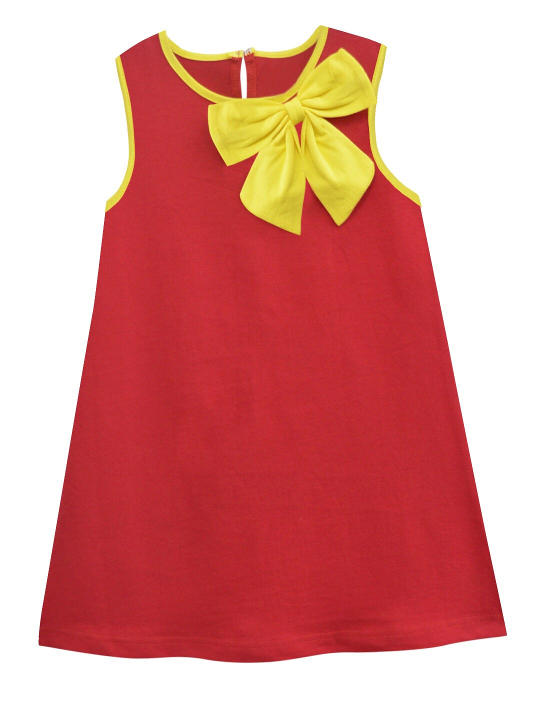

A.T.U.N. Girls Red & Yellow A-Line Dress