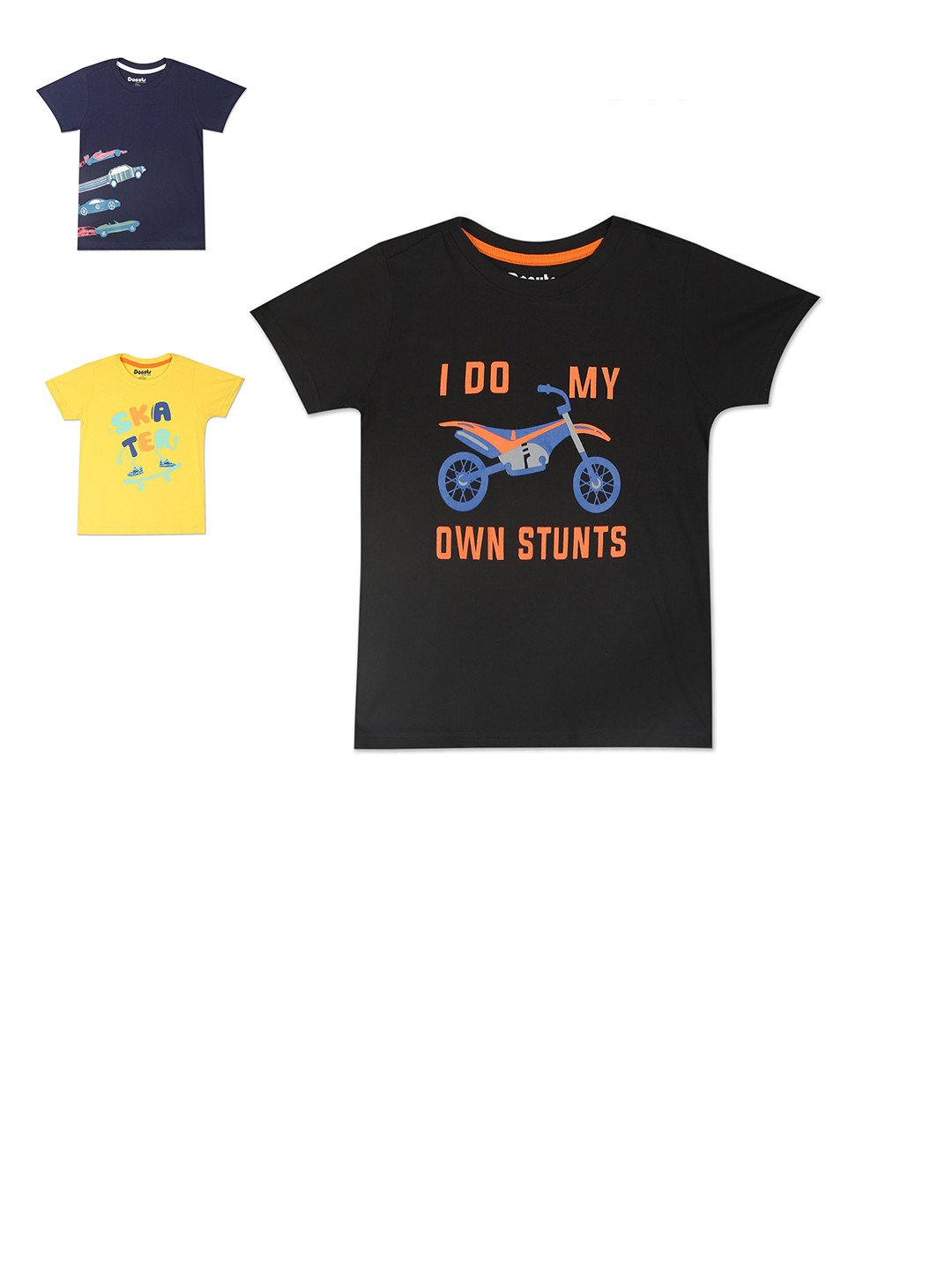 

Donuts Boys Pack Of 3 Assorted Printed T-shirt