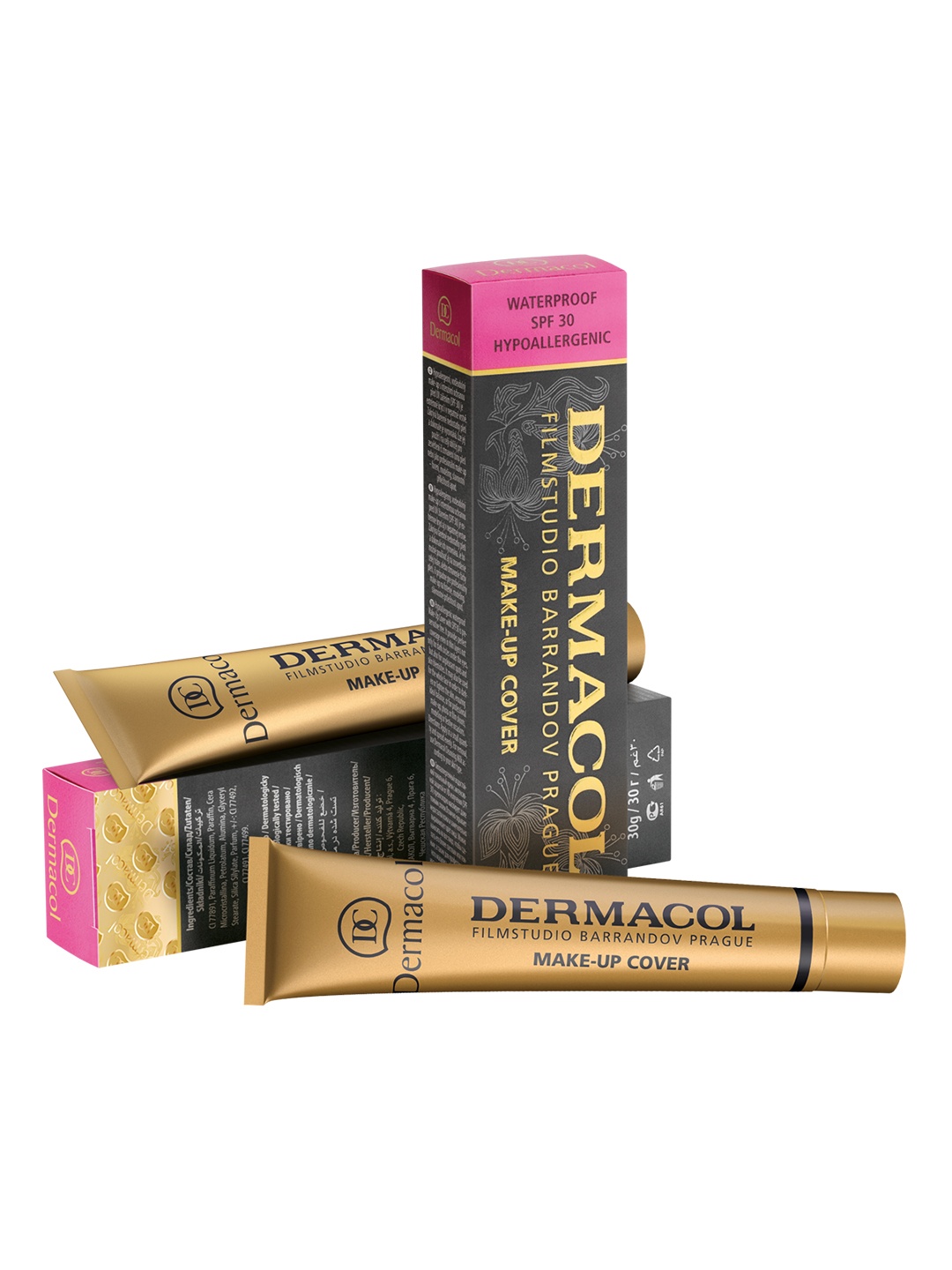 

Dermacol Makeup Cover SPF 30 -Medium Golden Beige 227 - 30 g, Peach