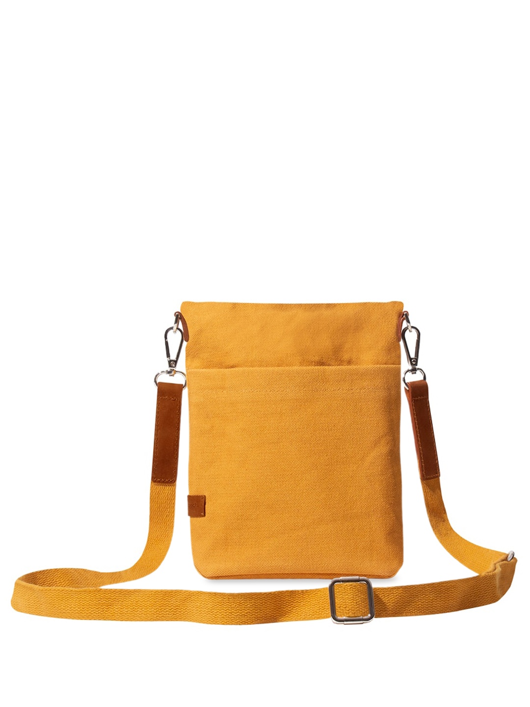 

DailyObjects Yellow Structured Sling Bag